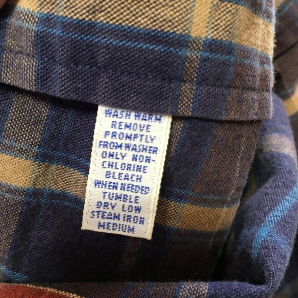 Vintage Polo Ralph Lauren Shirt Mens XL Plaid Heavy Canvas Button Up Corduroy Co - Picture 7 of 7